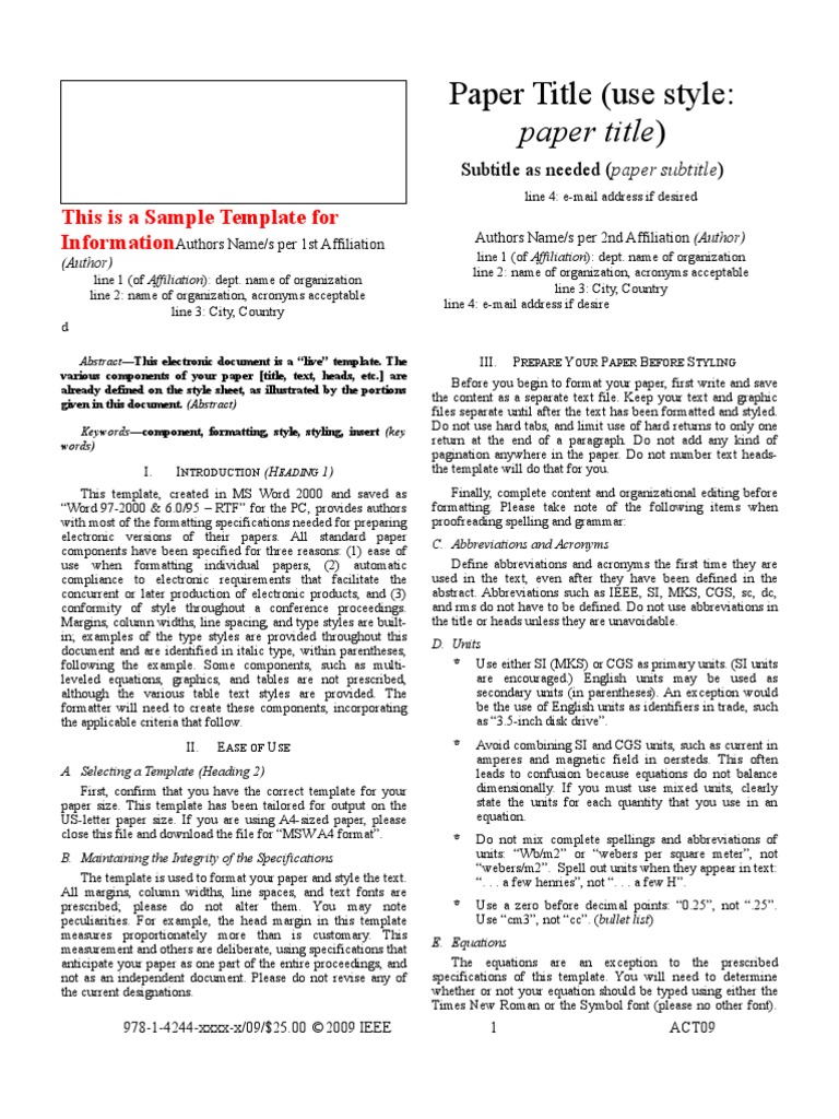 I Eee Word Template | PDF | Bracket | International System Of Units