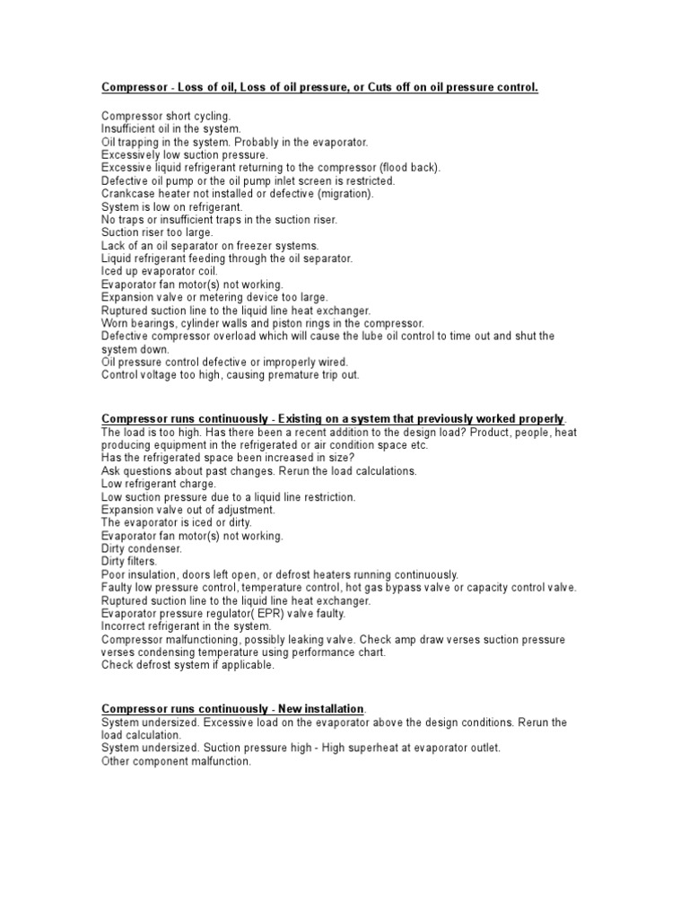 COMPRESSOR TROUBLESHOOTING GUIDE PDF visual data 2