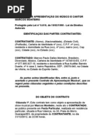 Contrato de Apresentação -Marcos Monteiro