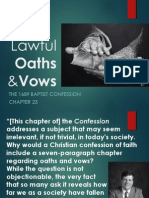Lawful Oaths and Vows - 1689 Chapter 23