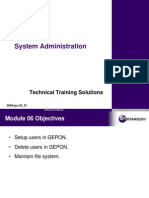 GEPON System Administration Technical Training