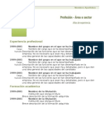 Curriculum Vitae Modelo1 Verde