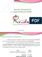 Relatório de Transparência - Doadora Erika Moreira