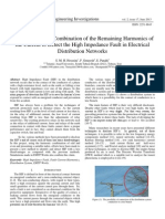 Employing a New Combination of the Remaining Harmonics of
the Current to Detect the High Impedance Fault in Electrical
Distribution Networks