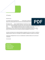 Cover Letter Template 3