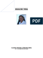 Hoja de Vida de Claudia Cordoba