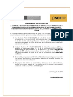 Comunicado N006-2013 - Obligacion - Certificarse Osce PDF