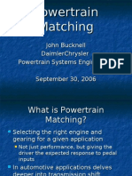 Power Train Matching