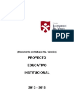 Proyecto Educativo Institucional 2013 2015 Etievan