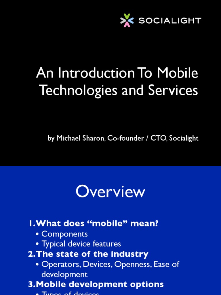 Intro To Mobile | PDF