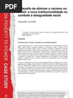 O desafio de eliminar o racismo no Brasil – a nova institucionalidade no combate à desigualdade racial