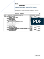 Associate Level Material: Adjusting Entries, Posting, and Preparing An Adjusted Trial Balance