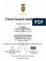 El Servicio Nacional de Aprendizaje SENA: Anderson Cardona Bonilla