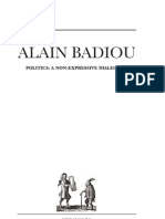Alain Badiou -- Politics-A Non Expressive Dialectics