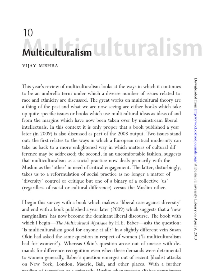 Understanding Multiculturalism Today | PDF | Māori People ...