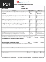 Job Interview Assessment Form Template | PDF