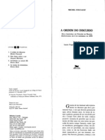 FOUCAULT, Michel. A ordem do discurso aula inaugural no collège de France