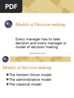Download Models of Decision Making  by avneeshpimr143 SN15884318 doc pdf