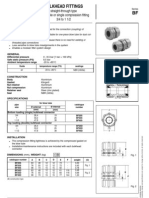 Straight-Through Type With Double or Single Compression Fitting 3/4 To 1 1/2