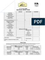 Syrian Rally Entry Form