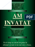 Am Invatat