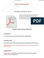 PDF - Formularz - Szyfrowanie - Konwersja - Pomoc - Plik PDF - Formularz PDF - Dokument PDF