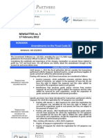 BP Newsletter 3 - 2012 Amendments To The Fiscal Code
