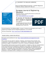 A Review of Literature On Employability Skill Needs in Engineering