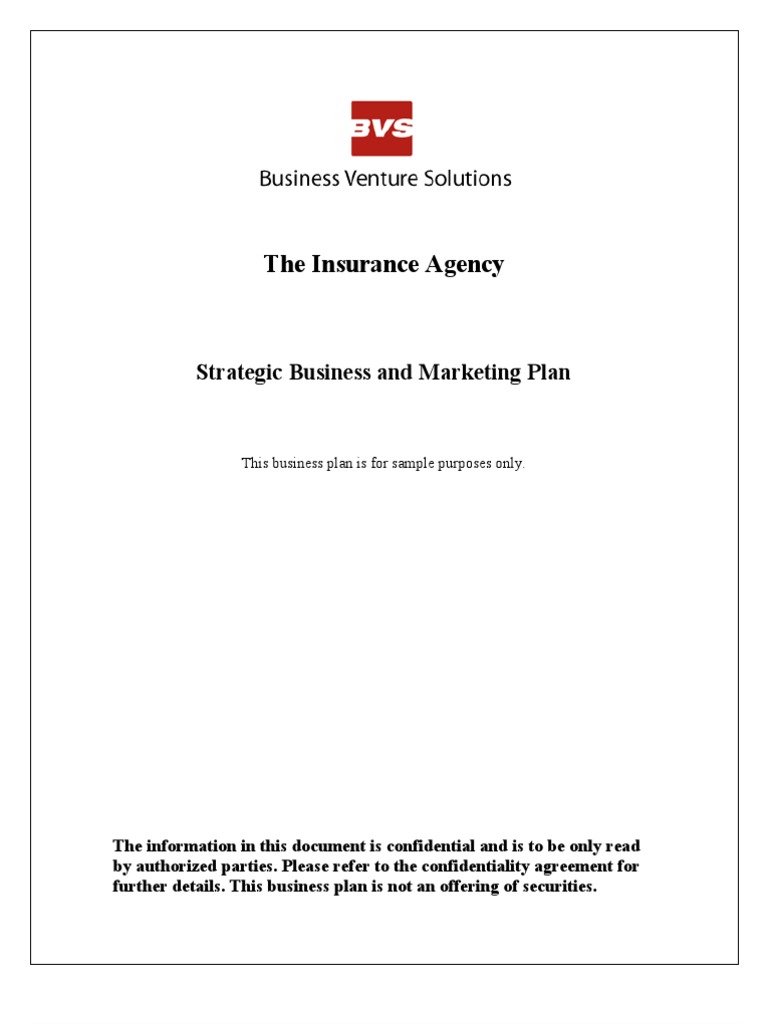 business plan for independent insurance agency