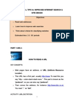Session 8: Url'S, Tips For Improved Internet Search & Site Design