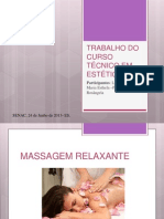 Trabalho Do Curso Técnico em Estética - Massagem Relaxante