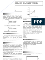 Dilatação Térmica - Tarefa