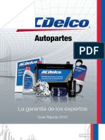 ACDelco Autopartes Guia Rapida 2012