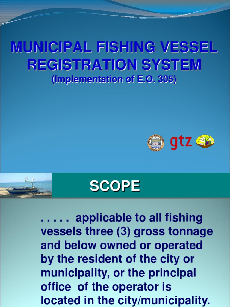 Municipal Fishing Vessel Registration Guide | PDF | Home & Garden
