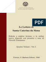 Le Lettere Di S. Caterina Da Siena - Vol. 1