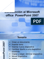 Introducción al Microsoft office  Powerpoint 2007