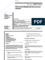 NBR 10519 NB 965 - Criterios de Avaliacao de Documentos de Arquivo
