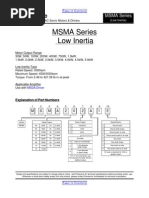 Datasheet Panasonic Msma042