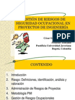 Gestion de Riesgos de SEGURIDAD OCUPACIONAL de Proyectos