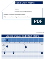 Cause and Effect Matrix
