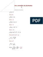 Ejercicios Resueltos de Derivadas