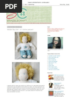 Snazzle Craft - Waldorf Boy Doll - W - Clothes Pattern!