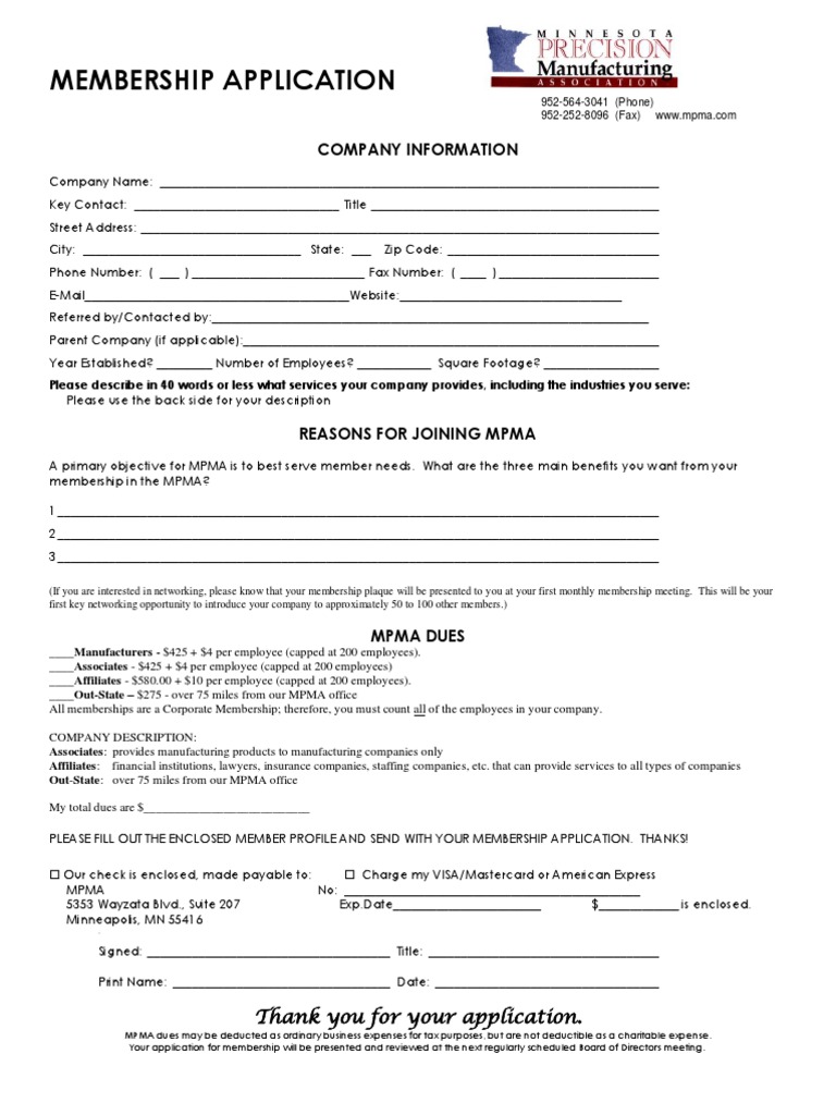 MPMA MemberApp2009 | PDF | Expense | Government Finances