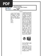 Lista de Exercícios - Ondulatória