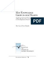 ISGP May Knowledge Grow in Our Hearts Applying Spiritual Principles To Development Practice