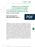 Evolucionismo en Colombia Por Leyes de La Eugenesia de Linea Blanda y Dura