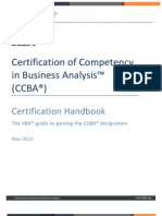 Certification of Competency in Business Analysis™ (CCBA®)