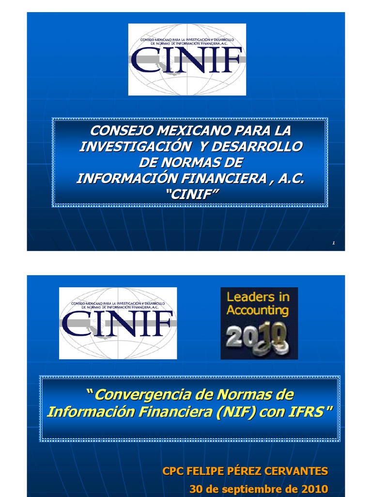 Convergencia NIF-IFRS en México | PDF | normas internacionales de ...