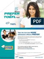 Prefer Toefl: Admissions Officers