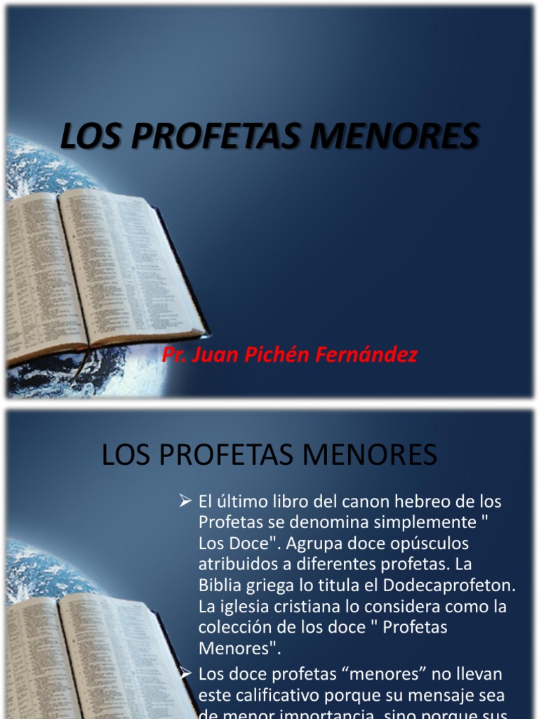 Los Doce Profetas Menores de la Biblia | PDF | Doce profetas menores ...